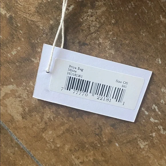 Ulla Johnson Purple and Pink Patterned Pouch. Zipper close w/ tassels. NWT. - Picture 5 of 5